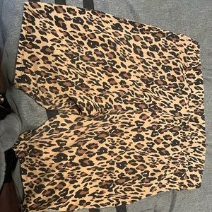 Torrid leopard print bike shorts